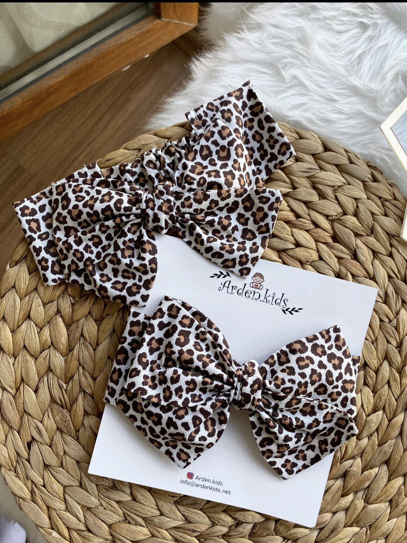 Leopar İri Fiyonk Bandana