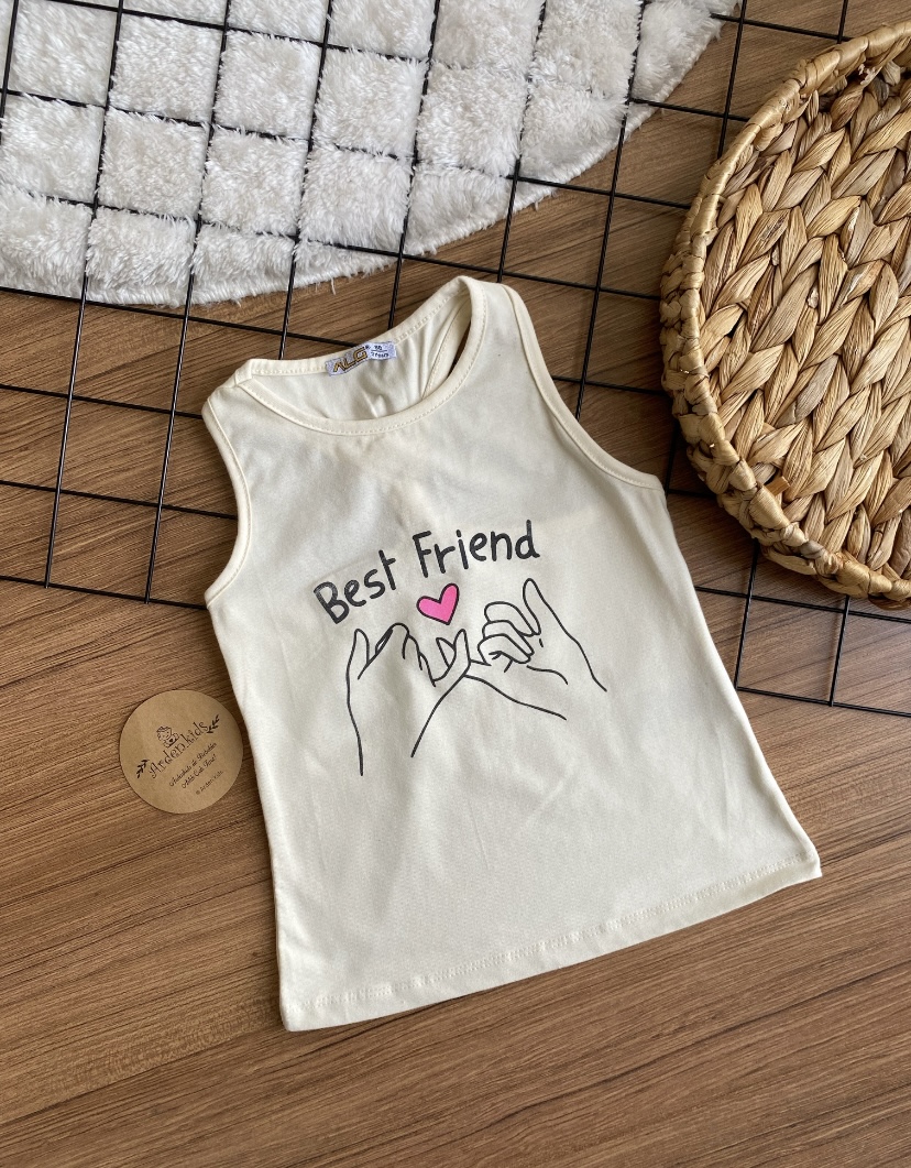 Best Friend Sırt Detaylı Tişört