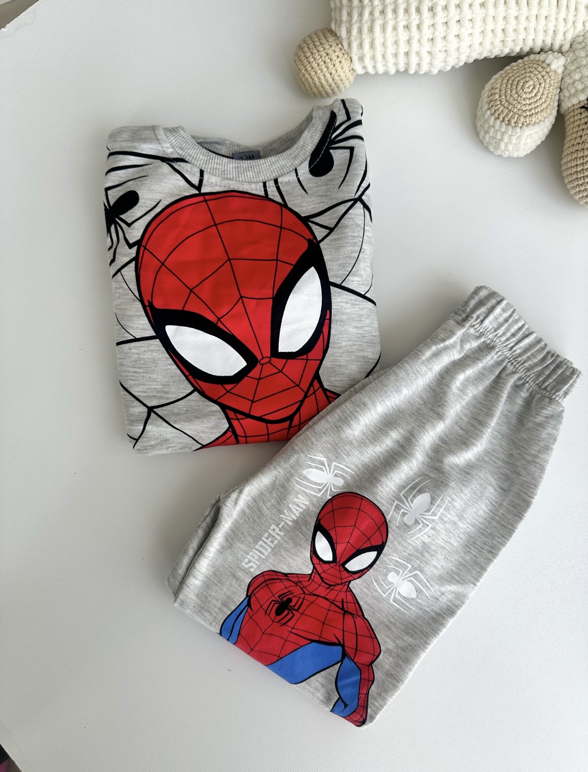 3-7 Yaş Spiderman Alt Üst Pijama Takım (fp)