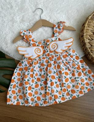 Portakal Kanatlı Elbise
