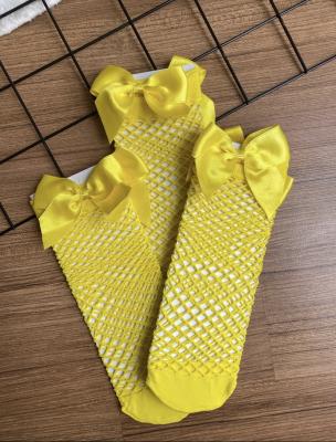 0-7 Yaş Sarı File Çorap